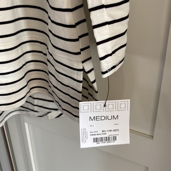 Liz Claiborne French Terry Cowl Neck Sweater - Picture 3 of 6